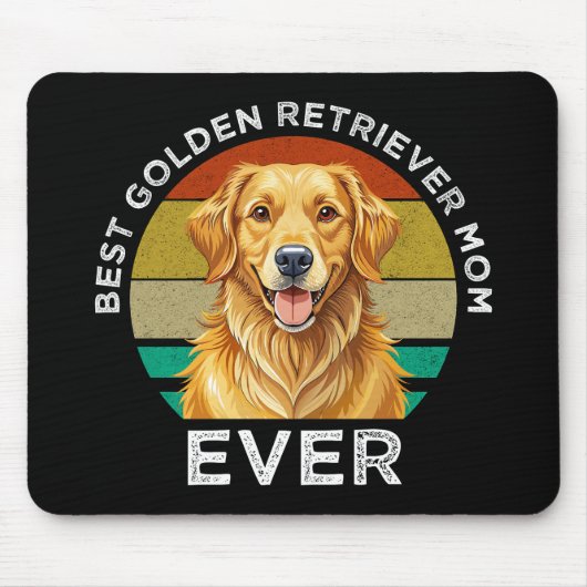 Beste Golden Retriever-Mutter überhaupt Mousepad (Vorne)