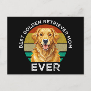 Beste Golden Retriever-Mutter überhaupt Postkarte
