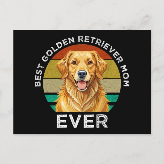 Beste Golden Retriever-Mutter überhaupt Postkarte (Vorderseite)