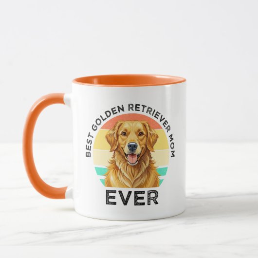 Beste Golden Retriever-Mutter überhaupt Tasse (Links)