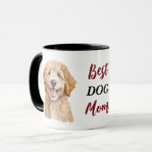 Beste Goldendoodle-Hundemutter Tasse (Vorderseite Links)