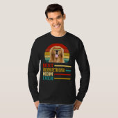 Beste Goldene Retriever Mama je Retro T-Shirt (Vorne ganz)