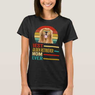 Beste Goldene Retriever Mama je Retro T-Shirt