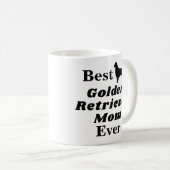 Beste goldener Retriever-Mama-überhaupt Kaffeetasse (VorderseiteRechts)