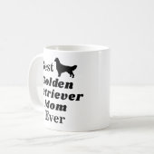 Beste goldener Retriever-Mama-überhaupt Kaffeetasse (Vorderseite Links)