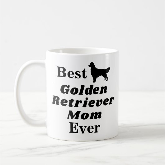 Beste goldener Retriever-Mama-überhaupt Kaffeetasse (Links)