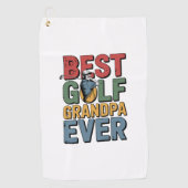 Beste Golf Opa je Golfhandtuch (Vorderseite)