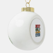 Beste Golf Opa je Keramik Kugel-Ornament (Links)