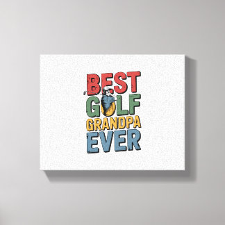 Beste Golf Opa je Leinwanddruck