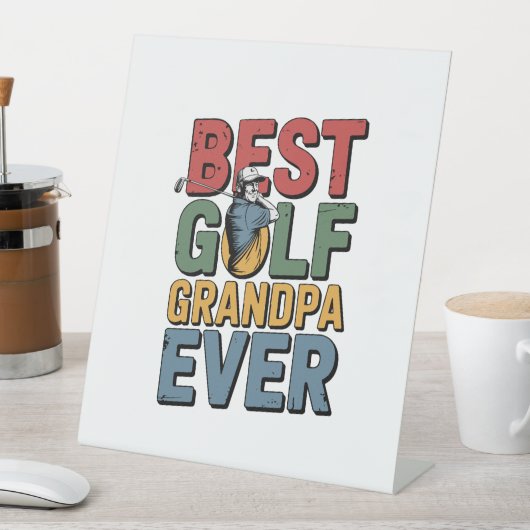 Beste Golf Opa je Sockelschild (In Situ)