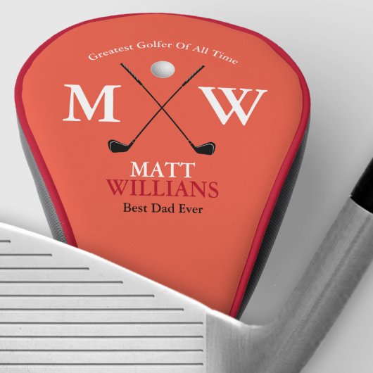 Beste Golfer Monogram, kundenspezifisch Golf Headcover
