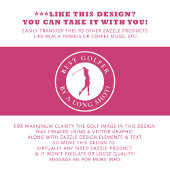 Beste Golfer von einem langen Shot Ladys Pink Mit Golfhandtuch