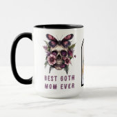 Beste Goth Mama je Skull Moth Lila Mother Day Tasse (Links)