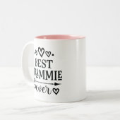 Beste Grammie je für Großmutter Zweifarbige Tasse (Vorderseite Links)