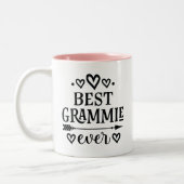 Beste Grammie je für Großmutter Zweifarbige Tasse (Links)