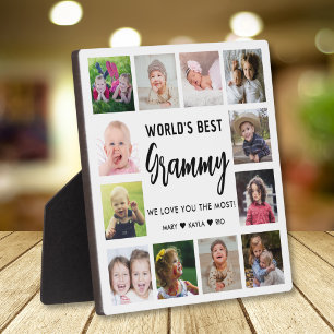 Beste Grammy der Welt 12 Fotocollage Enkelkinder Fotoplatte