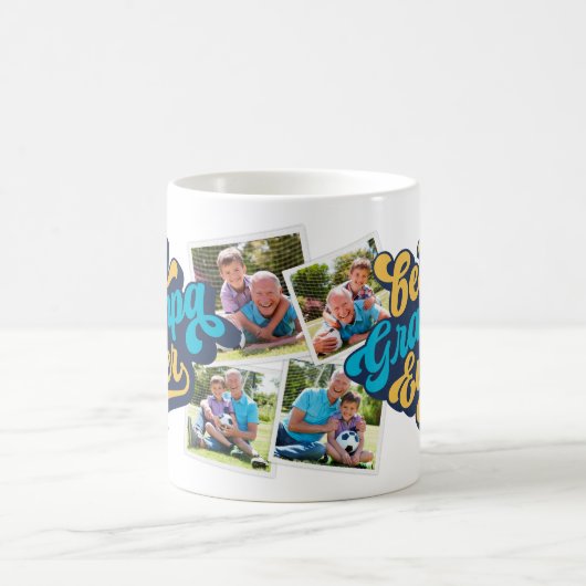 Beste Grampa je | Opa-Foto Kaffeetasse (Mittel)