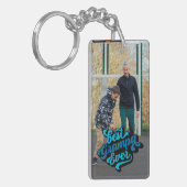 Beste Grampa je | Opa-Foto Schlüsselanhänger (Vorderseite links)