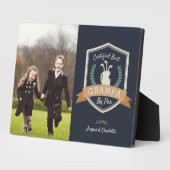 Beste Grampa nach Par | Golf Opa Foto Fotoplatte (Seite)