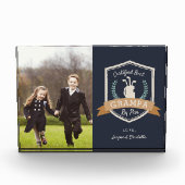 Beste Grampa nach Par | Golf Opa Fotoblock (Vorderseite)