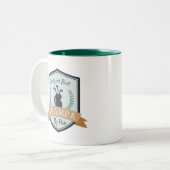 Beste Grampa nach Par | Golf Opa Zweifarbige Tasse (Vorderseite Links)