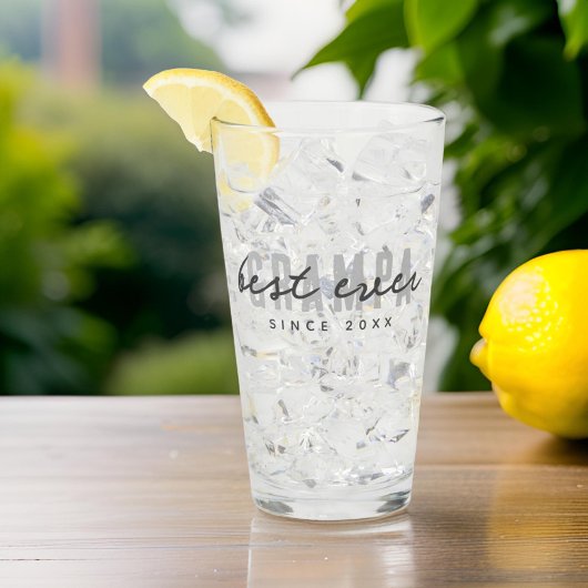 Beste Grampa seit 20XX Moderne, einfache Preppy Glas