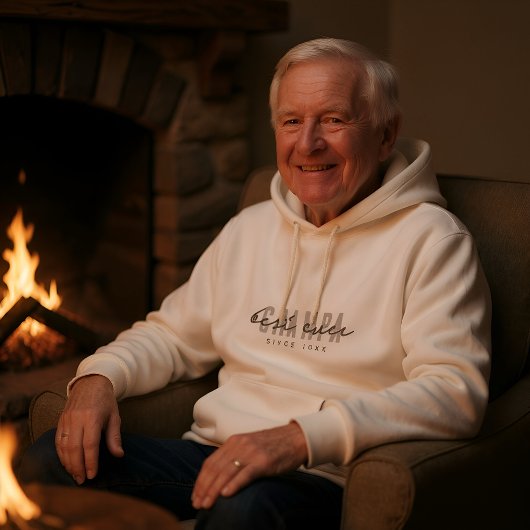 Beste Grampa seit 20XX Moderne, einfache Preppy Hoodie