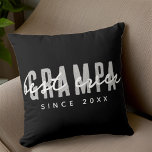 Beste Grampa seit 20XX Moderne, einfache Preppy Kissen<br><div class="desc">Dieses einfache und moderne Design besteht aus san-Serifentypografie.</div>