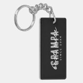 Beste Grampa seit 20XX Moderne, einfache Preppy Schlüsselanhänger (Vorderseite links)