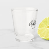 Beste Grampa seit 20XX Moderne, einfache Preppy Schnapsglas (Links)