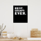 Beste Grampie je Großvater Poster (Küche)