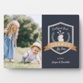 Beste Grampie nach Par | Golf Opa Foto Fotoplatte (Vorderseite)