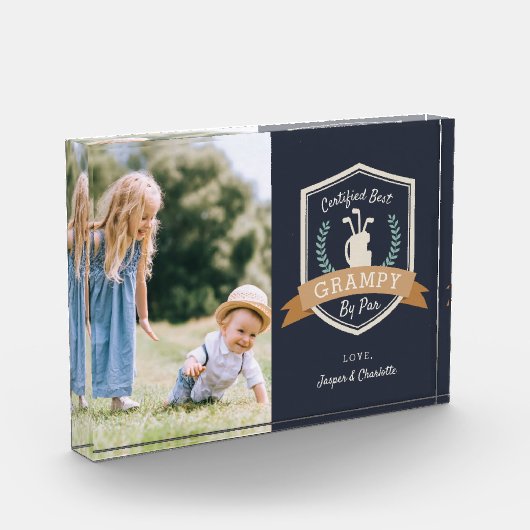 Beste Grampie nach Par | Golf Opa Fotoblock (Links)