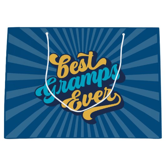 Beste Gramps je Vatertag Große Geschenktüte (Vorderseite)