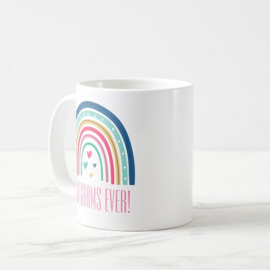 Beste Grams je Regenbogen Kaffeetasse (Vorderseite Links)