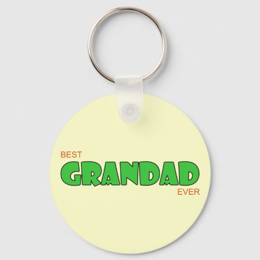 Beste Grandad je Schlüsselanhänger (Vorderseite)