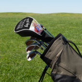 Beste Grandad-Karte par Moderne Typografie Custom Golf Headcover (In SItu)