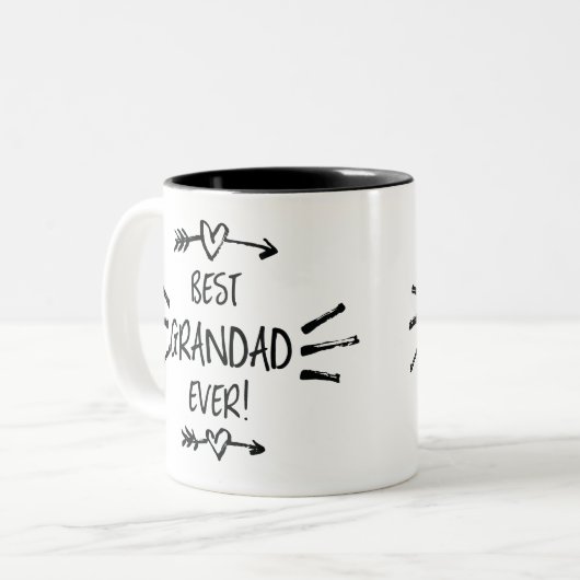 Beste Grandade je Zweifarbige Tasse (Vorderseite Links)