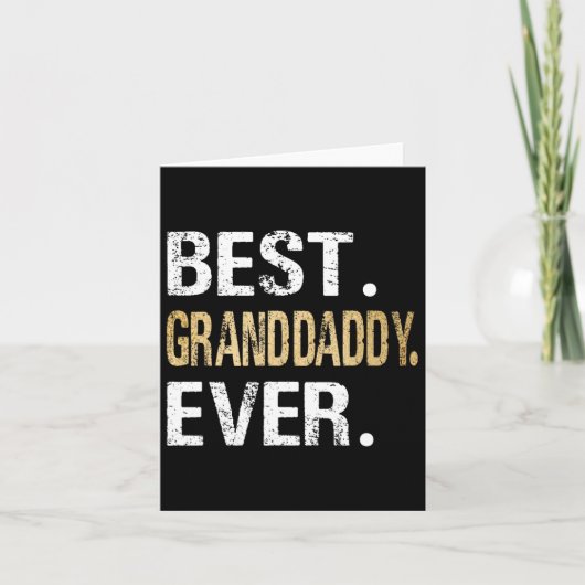 Beste Granddaddy-Geschenke von Grandtochter Gran Karte (Vorderseite)