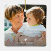 Beste GRANDMA je Foto Keramik Keramikornament (Rückseite)