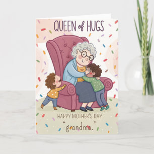 Beste Grandma je Grußkarte Feiertagskarte