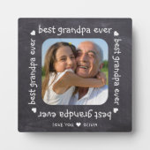 Beste Grandpa-Foto-Chalkboard für jeden Text Fotoplatte (Vorderseite)