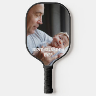 Beste Grandpa je Foto Collage Erstellen Sie Ihre e Pickleball Schläger