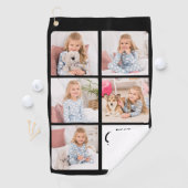 Beste GRANDPA je - Golfer - Personalisiert 5 Foto Golfhandtuch (Insitu)