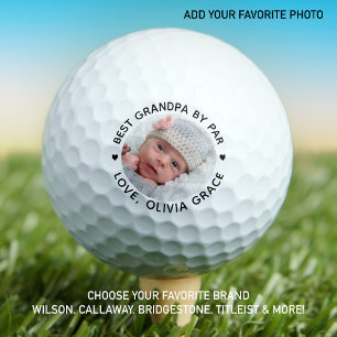 Beste GRANDPA nach Par Personalisiertes Foto Golfball
