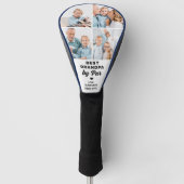 Beste GRANDPA Par - Custom 4 Foto Collage Golf Headcover (Vorderseite)