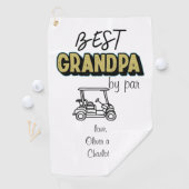 Beste Grandpa Par Golf Cart Golfhandtuch (Insitu)