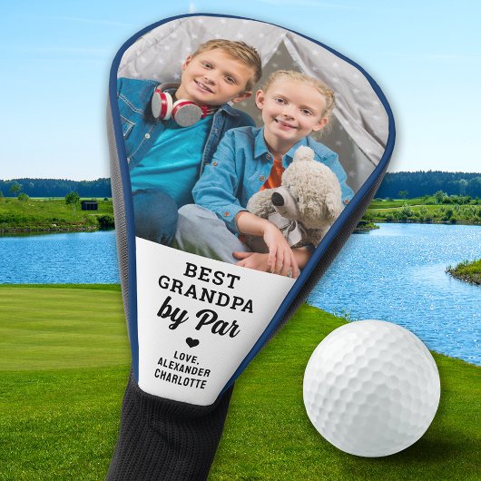 Beste GRANDPA - Personalisiertes Foto - Golfer-Tre Golf Headcover