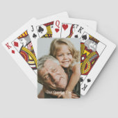 Beste Grandpa Personalisiertes Foto Spielkarten (Rückseite)