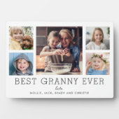 Beste Granny je 5-Foto Collage Achtung kundenspezi Fotoplatte (Vorderseite)